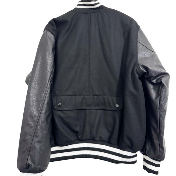 Smoke Rise Black Varsity Jacket XL - Picture 3 of 12